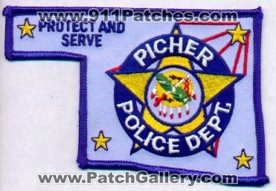 Picher Police Dept
Thanks to EmblemAndPatchSales.com for this scan.
Keywords: oklahoma department