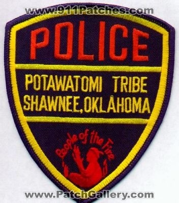 Potawatomi Tribe Police
Thanks to EmblemAndPatchSales.com for this scan.
Keywords: oklahoma shawnee