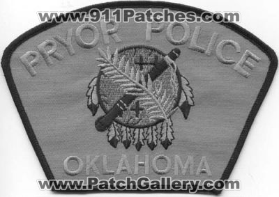 Pryor Police
Thanks to EmblemAndPatchSales.com for this scan.
Keywords: oklahoma