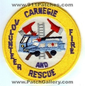 Carnegie Volunteer Fire and Rescue
Thanks to PaulsFirePatches.com for this scan.
Keywords: pennsylvania