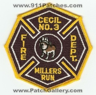 Cecil Fire Dept No 3
Thanks to PaulsFirePatches.com for this scan.
Keywords: pennsylvania department number