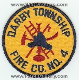 Darby Township Fire Co No 4
Thanks to PaulsFirePatches.com for this scan.
Keywords: pennsylvania company number