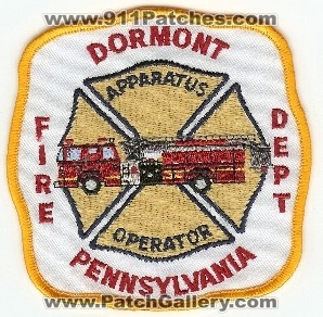 Dormont Fire Dept
Thanks to PaulsFirePatches.com for this scan.
Keywords: pennsylvania department