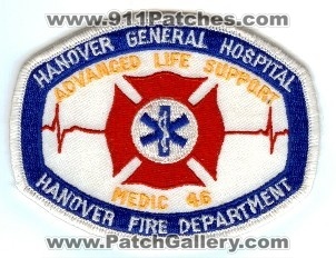 Hanover Fire Department Medic 46
Thanks to PaulsFirePatches.com for this scan.
Keywords: pennsylvania general hospital