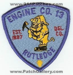 Rutledge Engine Co 13
Thanks to PaulsFirePatches.com for this scan.
Keywords: pennsylvania company