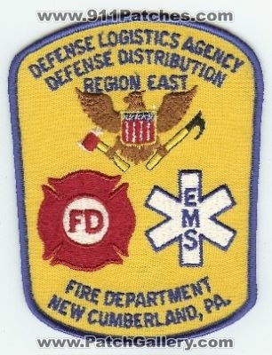 Defense Logistics Agency Fire Department
Thanks to PaulsFirePatches.com for this scan.
Keywords: pennsylvania distribution region east new cumberland ems