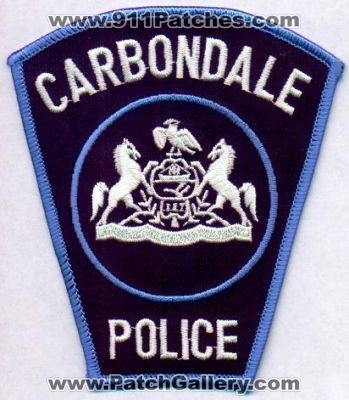 Carbondale Police
Thanks to EmblemAndPatchSales.com for this scan.
Keywords: pennsylvania