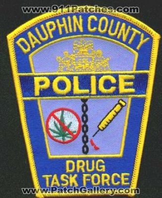 Dauphin County Police Drug Task Force
Thanks to EmblemAndPatchSales.com for this scan.
Keywords: pennsylvania