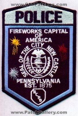 New Castle Police
Thanks to EmblemAndPatchSales.com for this scan.
Keywords: pennsylvania city of