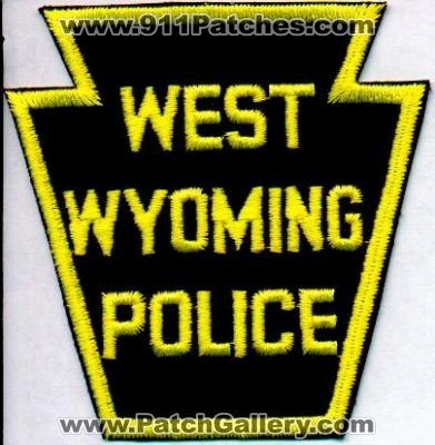 West Wyoming Police
Thanks to EmblemAndPatchSales.com for this scan.
Keywords: pennsylvania