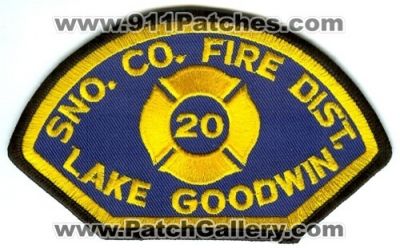 Snohomish County Fire District 20 Lake Goodwin (Washington)
Scan By: PatchGallery.com
Keywords: sno. co. dist. number no. #20 department dept.