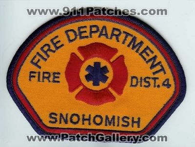 Snohomish County Fire District 4 (Washington)
Thanks to Chris Gilbert for this scan.
Keywords: department dist.