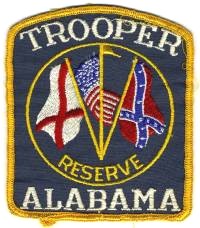 Alabama State Trooper Reserve
Thanks to BensPatchCollection.com for this scan.

