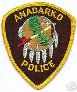 Anadarko Police (Oklahoma)
Thanks to apdsgt for this scan.
