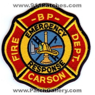 British Petroleum Carson Refinery Fire Department Emergency Response (California)
Thanks to PaulsFirePatches.com for this scan.
Keywords: bp dept.