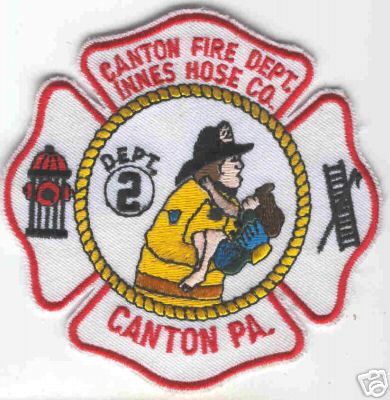Canton Fire Dept
Thanks to Brent Kimberland for this scan.
Keywords: pennsylvania department innes hose company dept 2