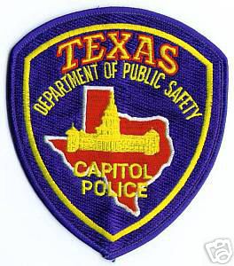 Texas Department of Public Safety Capitol Police
Thanks to apdsgt for this scan.
Keywords: dps