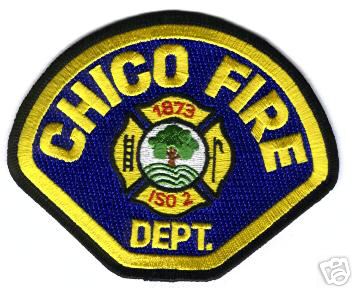 Chico Fire Dept
Thanks to Mark Stampfl for this scan.
Keywords: california department