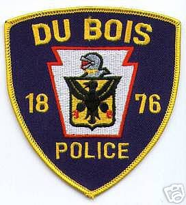 Du Bois Police (Pennsylvania)
Thanks to apdsgt for this scan.

