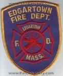 Edgartown Fire Department (Massachusetts)
Thanks to Dave Slade for this scan.
Keywords: dept. f.d. mass.
