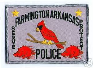 Farmington Police (Arkansas)
Thanks to apdsgt for this scan.
