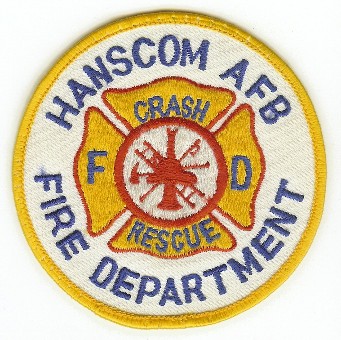 Hanscom AFB Fire Department
Thanks to PaulsFirePatches.com for this scan.
Keywords: massachusetts air force base usaf cfr arff aircraft crash rescue