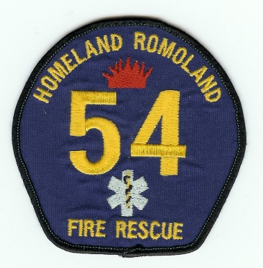 Homeland Romoland Fire Rescue 54
Thanks to PaulsFirePatches.com for this scan.
Keywords: california