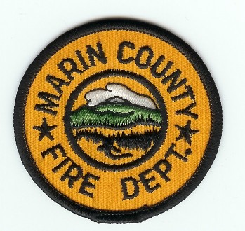 Marin County Fire Dept
Thanks to PaulsFirePatches.com for this scan.
Keywords: california department