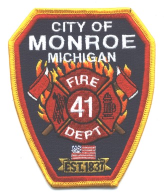 Monroe Fire Dept (Michigan)
Thanks to zwpatch.ca for this scan.
Keywords: department city of 41