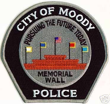 Moody Police (Alabama)
Thanks to apdsgt for this scan.
Keywords: city of