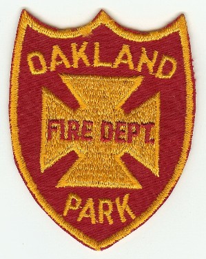 Oakland Park Fire Dept
Thanks to PaulsFirePatches.com for this scan.
Keywords: florida department