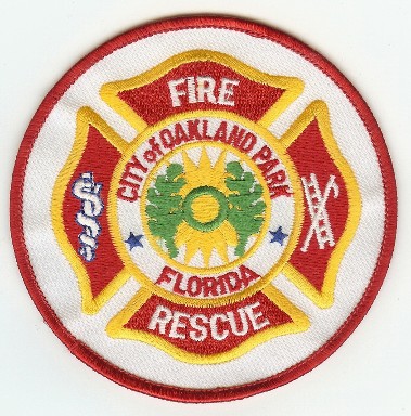 Oakland Park Fire Rescue
Thanks to PaulsFirePatches.com for this scan.
Keywords: florida city of