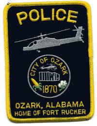 Ozark Police (Alabama)
Thanks to BensPatchCollection.com for this scan.
Keywords: city of fort ft rucker