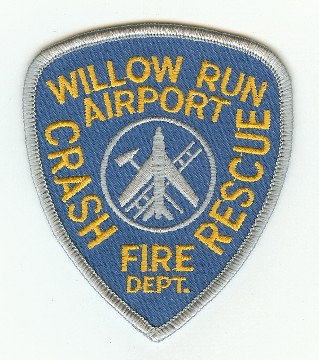 Willow Run Airport Fire Dept Crash Rescue
Thanks to PaulsFirePatches.com for this scan.
Keywords: michigan department cfr arff aircraft