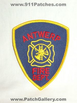 Antwerp Fire Department (Michigan)
Thanks to Walts Patches for this picture.
Keywords: dept.