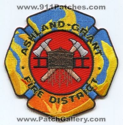Ashland Grant Fire District Patch (Michigan)
Scan By: PatchGallery.com
Keywords: dist. department dept.