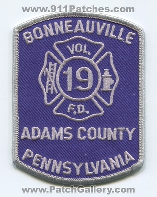 Bonneauville Volunteer Fire Department 19 Adams County Patch (Pennsylvania)
Scan By: PatchGallery.com
Keywords: vol. dept. co. f.d. fd