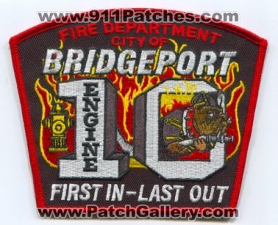 Bridgeport Fire Department Engine 10 (Connecticut)
Scan By: PatchGallery.com
Keywords: city of dept. company station first in last out