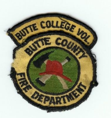 Butte College Vol Fire Department
Thanks to PaulsFirePatches.com for this scan.
Keywords: california volunteer