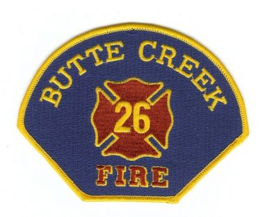 Butte Creek Fire 26
Thanks to PaulsFirePatches.com for this scan.
Keywords: california