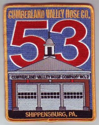 Cumberland Valley Hose Co 53 (Pennsylvania)
Thanks to Dave Slade for this scan.
Keywords: company no number 2 shippensburg