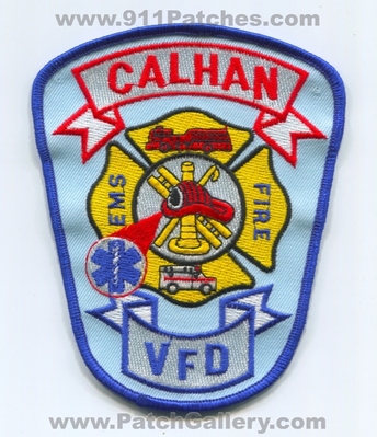 Calhan Volunteer Fire Department Patch (Colorado)
[b]Scan From: Our Collection[/b]
Keywords: vol. dept. vfd ems