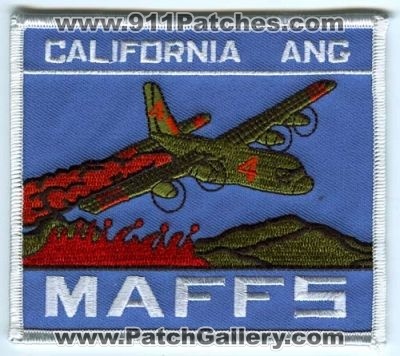 California Air National Guard ANG Module Airborne FireFighting Systems MAFFS 4 (California)
Scan By: PatchGallery.com
Keywords: usaf wildland wildfire forest tanker