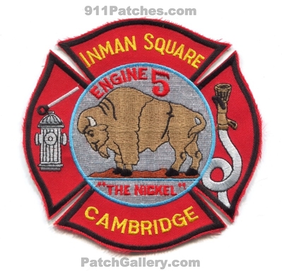Cambridge Fire Department Engine 5 Patch (Massachusetts)
Scan By: PatchGallery.com
Keywords: dept. company co. station inman square the nickel buffalo