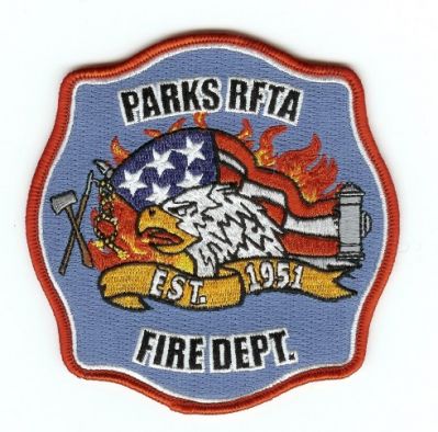 Camp Parks Fire Dept
Thanks to PaulsFirePatches.com for this scan.
Keywords: california department rfta