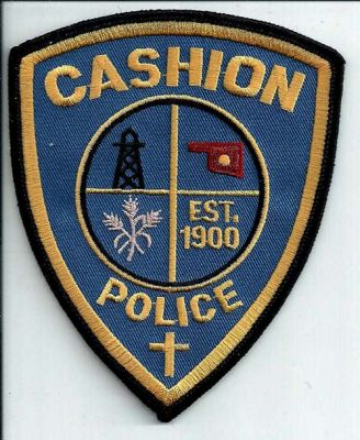 Cashion Police
Thanks to EmblemAndPatchSales.com for this scan.
Keywords: oklahoma