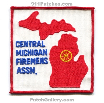 Central Michigan Firemens Association Patch (Michigan)
Scan By: PatchGallery.com
Keywords: assoc. assn. fire