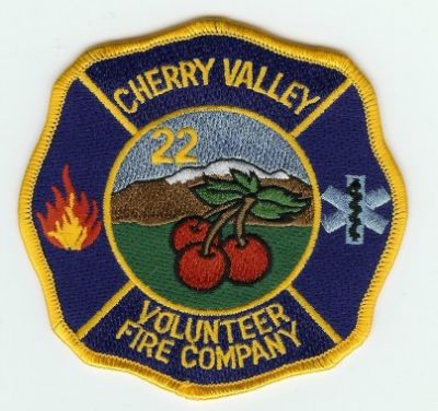 Cherry Valley Volunteer Fire Company
Thanks to PaulsFirePatches.com for this scan.
Keywords: california 22