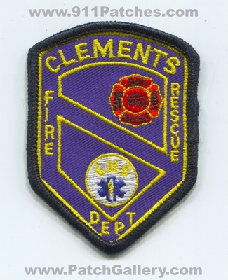Clements Fire Rescue Department Patch (California)
Scan By: PatchGallery.com
Keywords: dept. ems district dist.