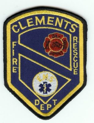 Clements Fire Dept
Thanks to PaulsFirePatches.com for this scan.
Keywords: california department rescue